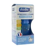 Biberon Dodie 150 ml Anti-Colique Tétine Ronde 3 Vitesses Débit Lent